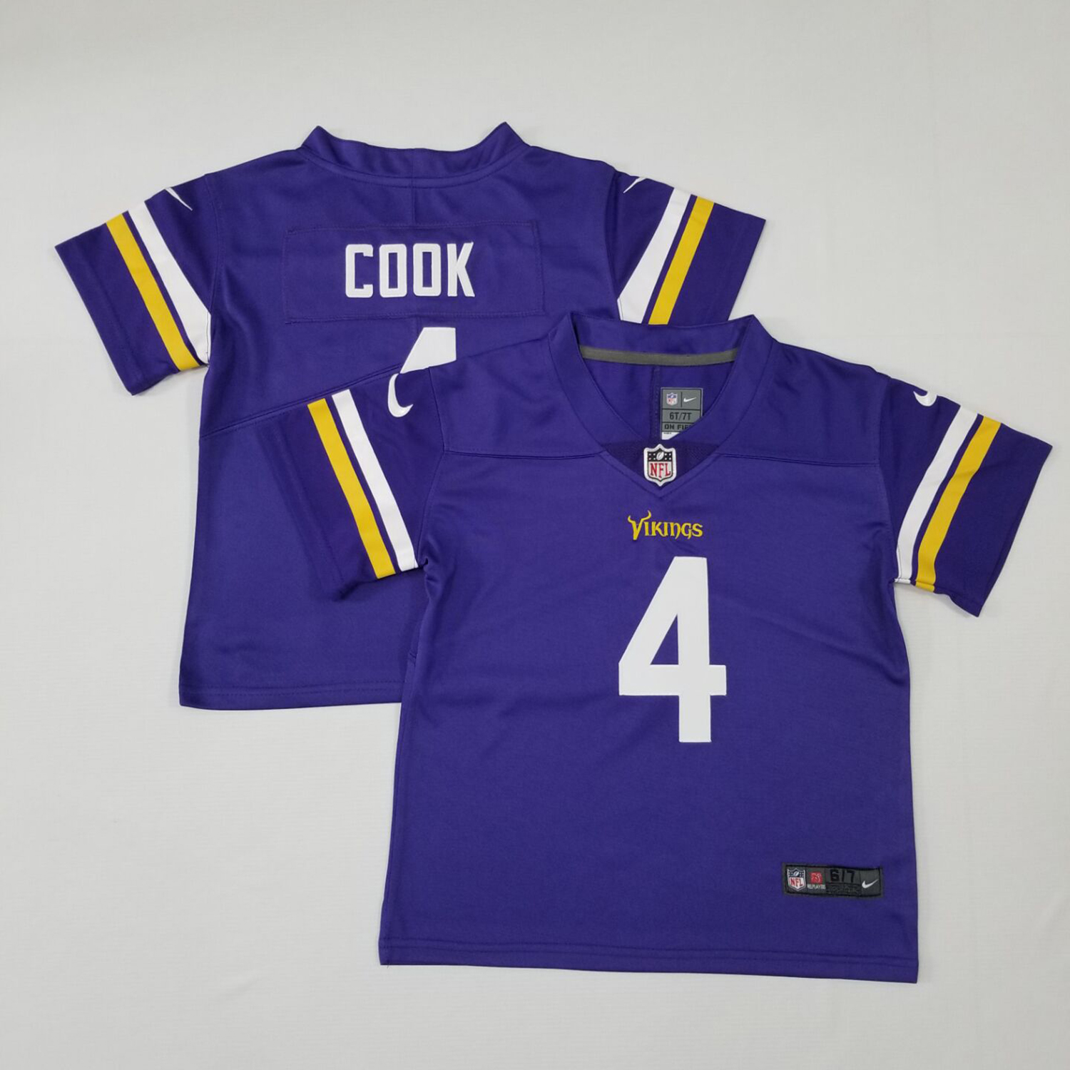 Toddler Minnesota Vikings #4 Dalvin Cook Nike Purple Vapor Limited Jersey